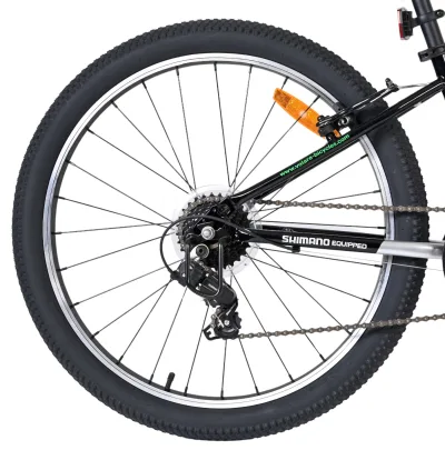 Volare Boost Kinderfiets – 24 inch – 21 Speed – Zilver/Groen