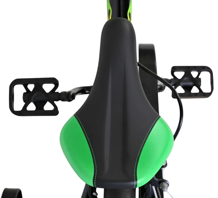 Volare Strike Kinderfiets – Jongens – 12 inch – Zwart Groen – Twee Handremmen — foto 7