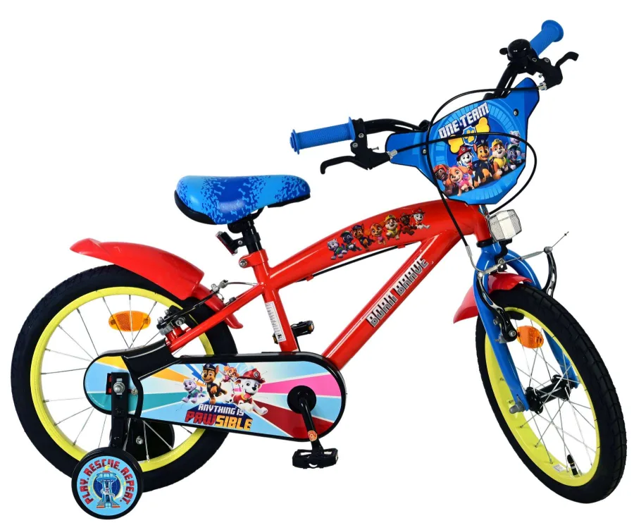 Paw Patrol Kinderfiets – Jongens – 16 inch – Rood – Twee handremmen — foto 12