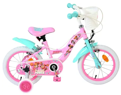 Paw Patrol Kinderfiets – Meisjes – 14 inch – Roze – Twee handremmen