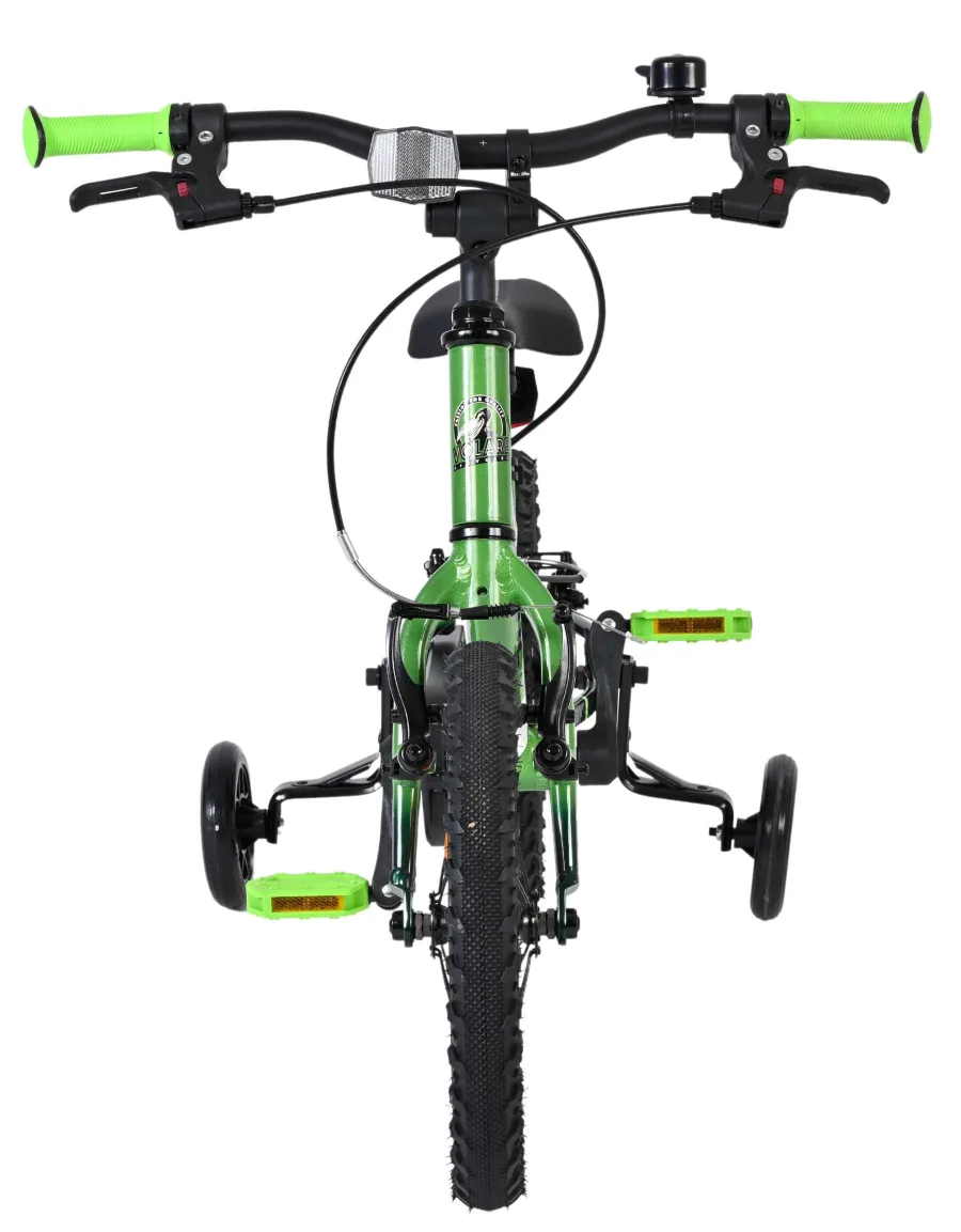 Volare Venom Kinderfiets – Jongens – 14 inch – Groen – Twee handremmen — foto 8