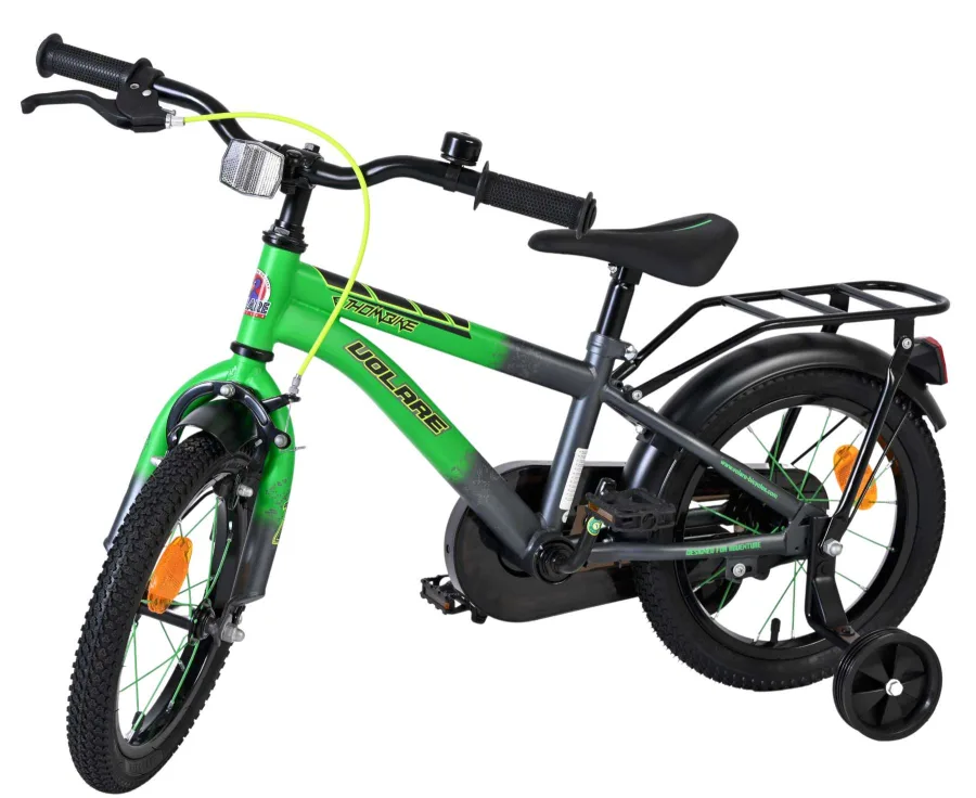 Volare Thombike Kinderfiets – Jongens – 14 inch – Groen/Grijs — foto 10
