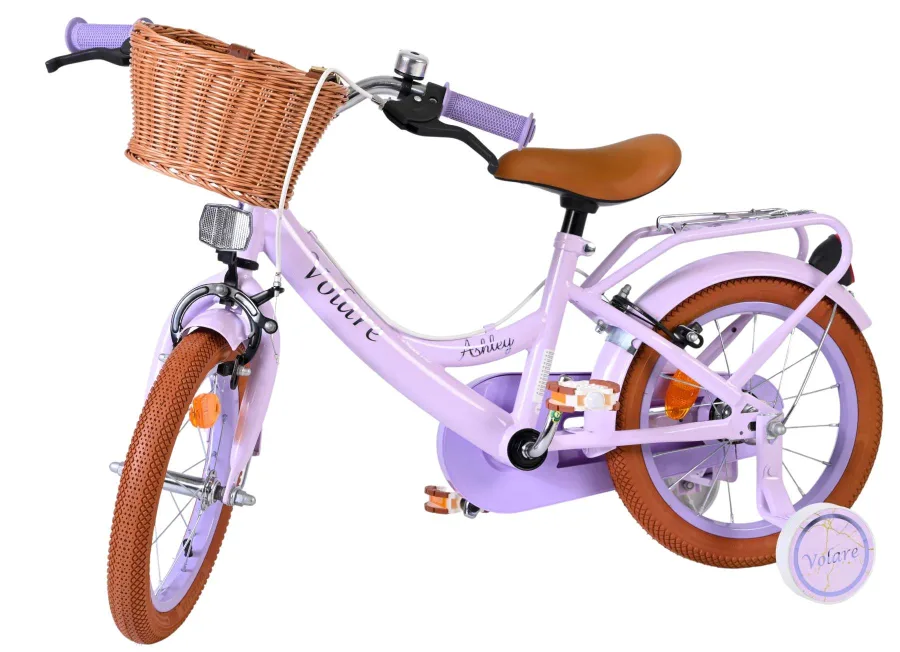 Volare Ashley Kinderfiets – Meisjes – 14 inch – Lila – Twee Handremmen — foto 9
