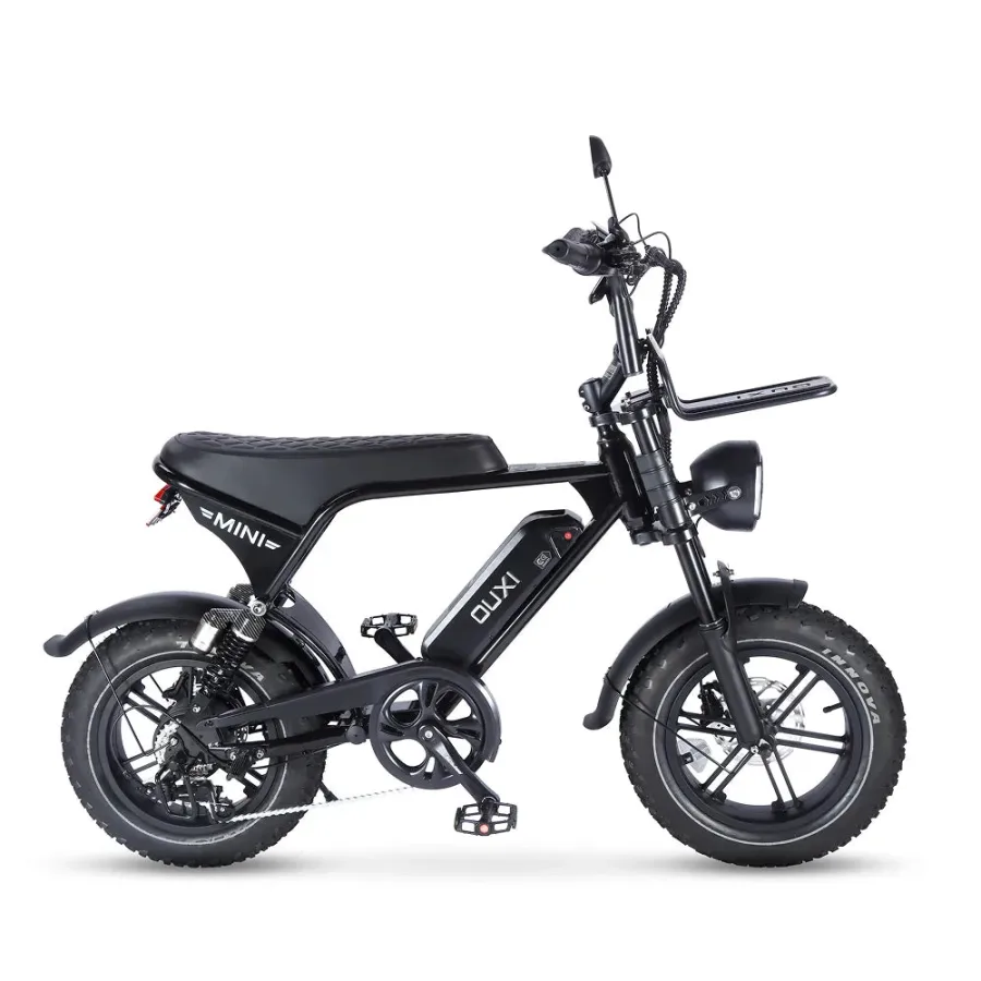 OUXI V8 Ultra Mini Fat-bike Zwart — foto 2