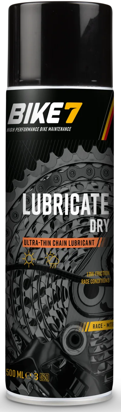 Kettingolie Bike7 Lubricate Dry - 500 ml