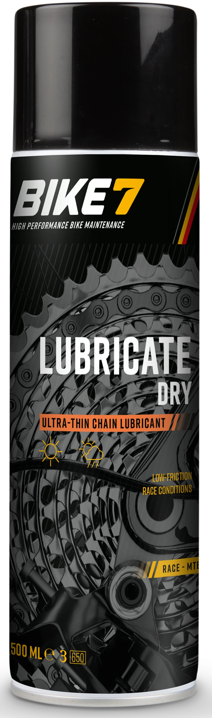 Kettingolie Bike7 Lubricate Dry - 500 ml