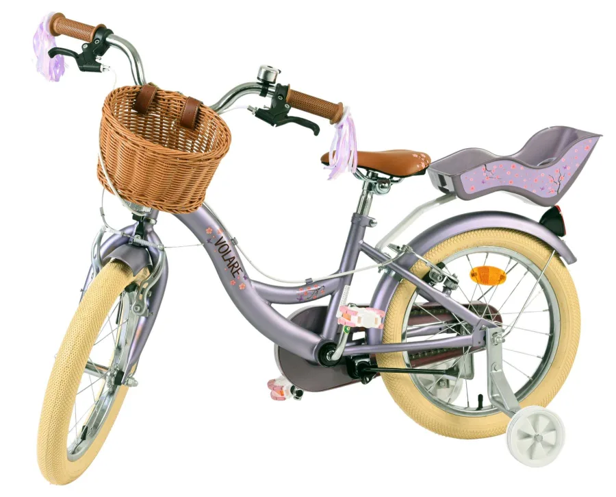 Volare Blossom Kinderfiets – Meisjes – 16 inch – Paars – Twee Handremmen — foto 8