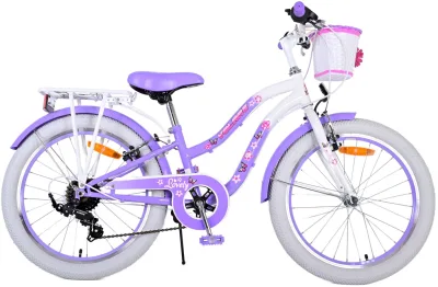 Volare Lovely Children's bike – Girls – 20 inch – Purple – 7 gears
