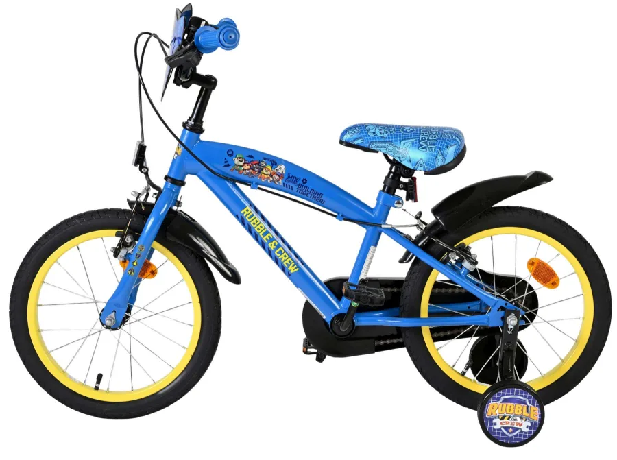 Rubble & Crew Kinderfiets – Jongens – 16 inch – Blauw – Twee handremmen — foto 9