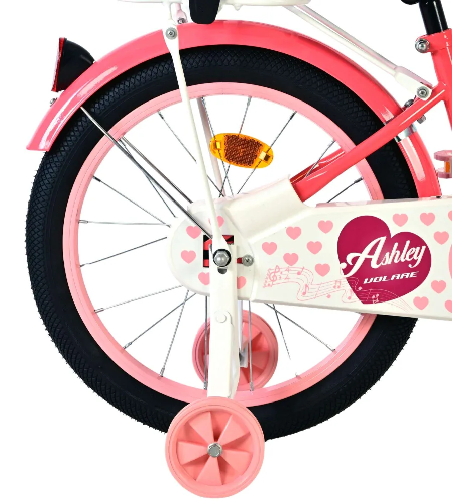 Volare Ashley Kinderfiets – Meisjes – 18 inch – Roze/Rood — foto 2