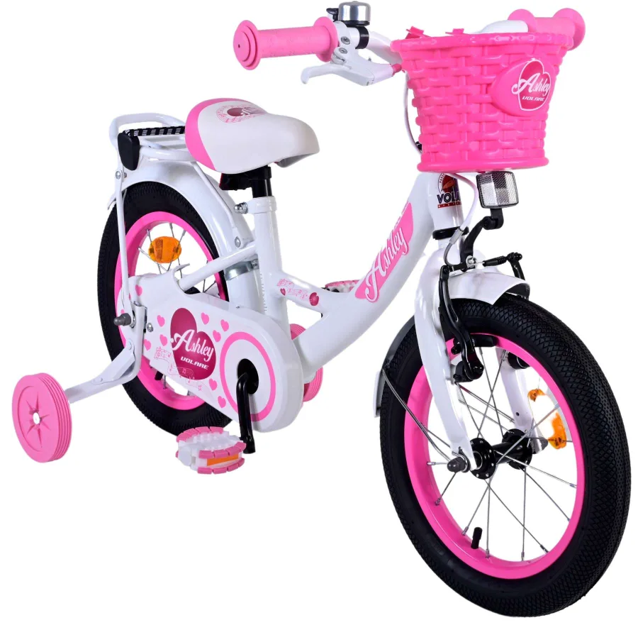 Volare Ashley Kinderfiets – Meisjes – 14 inch – Wit — foto 8