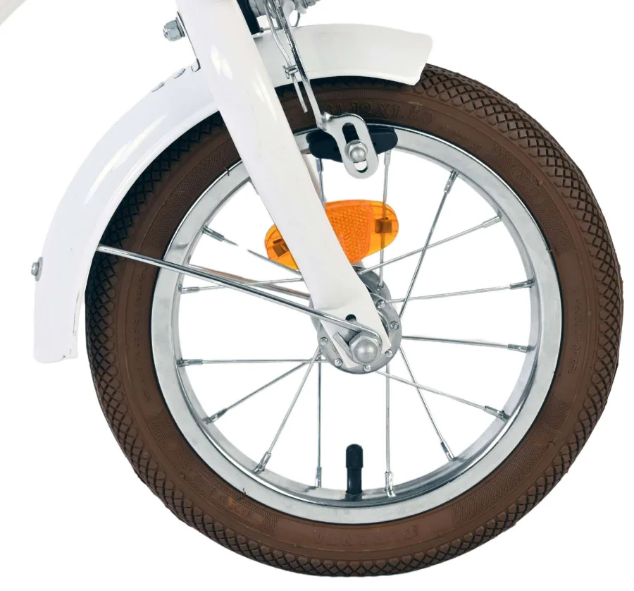 Volare Blossom Kinderfiets – Meisjes – 12 inch – Wit – Twee handremmen — foto 3