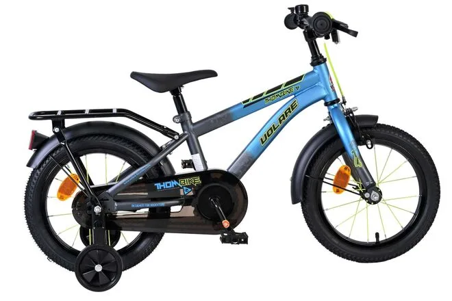 Volare Thombike Kinderfiets – Jongens – 14 inch – Blauw/Grijs — foto 13