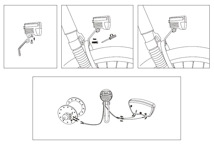 Koplamp Dynamo Sensor 30 Lux — foto 3