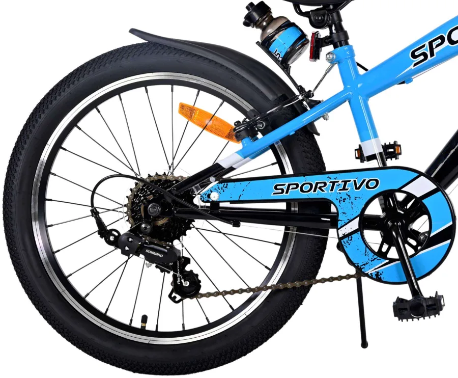 Volare Sportivo Kinderfiets – Jongens – 20 inch – Blauw – 7 versnellingen — foto 3