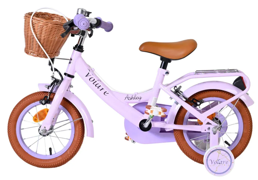 Volare Ashley Kinderfiets – Meisjes – 12 inch – Lila – Twee handremmen — foto 8
