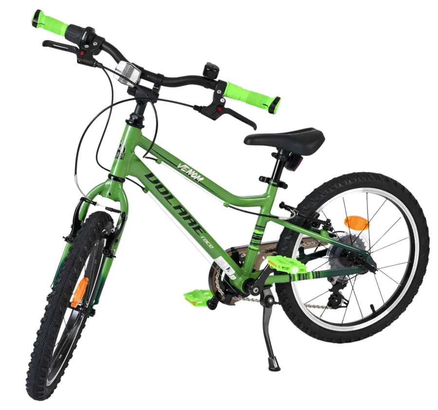 Volare Venom Kinderfiets – Jongens – 18 inch – Groen – Twee handremmen — foto 9