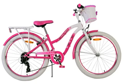 Volare Lovely Children's bike – Girls – 24 inch – Pink – 7 Gears
