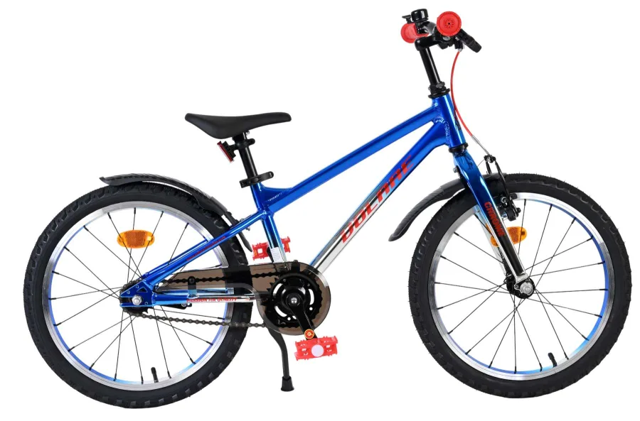 Volare Chrome Kinderfiets - Jongens - 18 inch - Blauw Zilver — foto 13