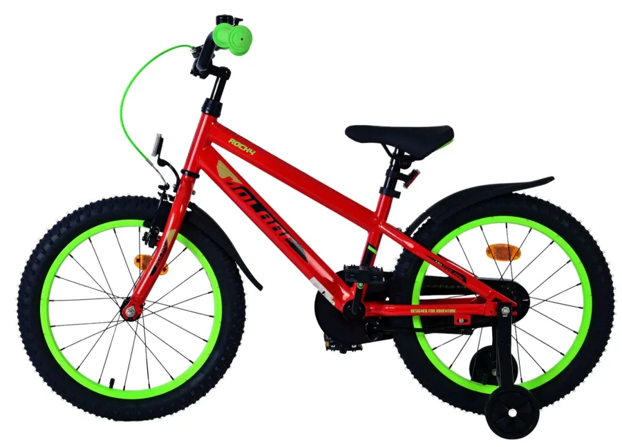 Volare Rocky Kinderfiets – Jongens – 18 inch – Rood — foto 9