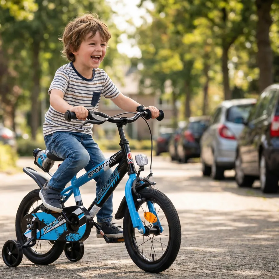 Volare Sportivo Kinderfiets – Jongens – 14 inch – Groen Zwart — foto 15