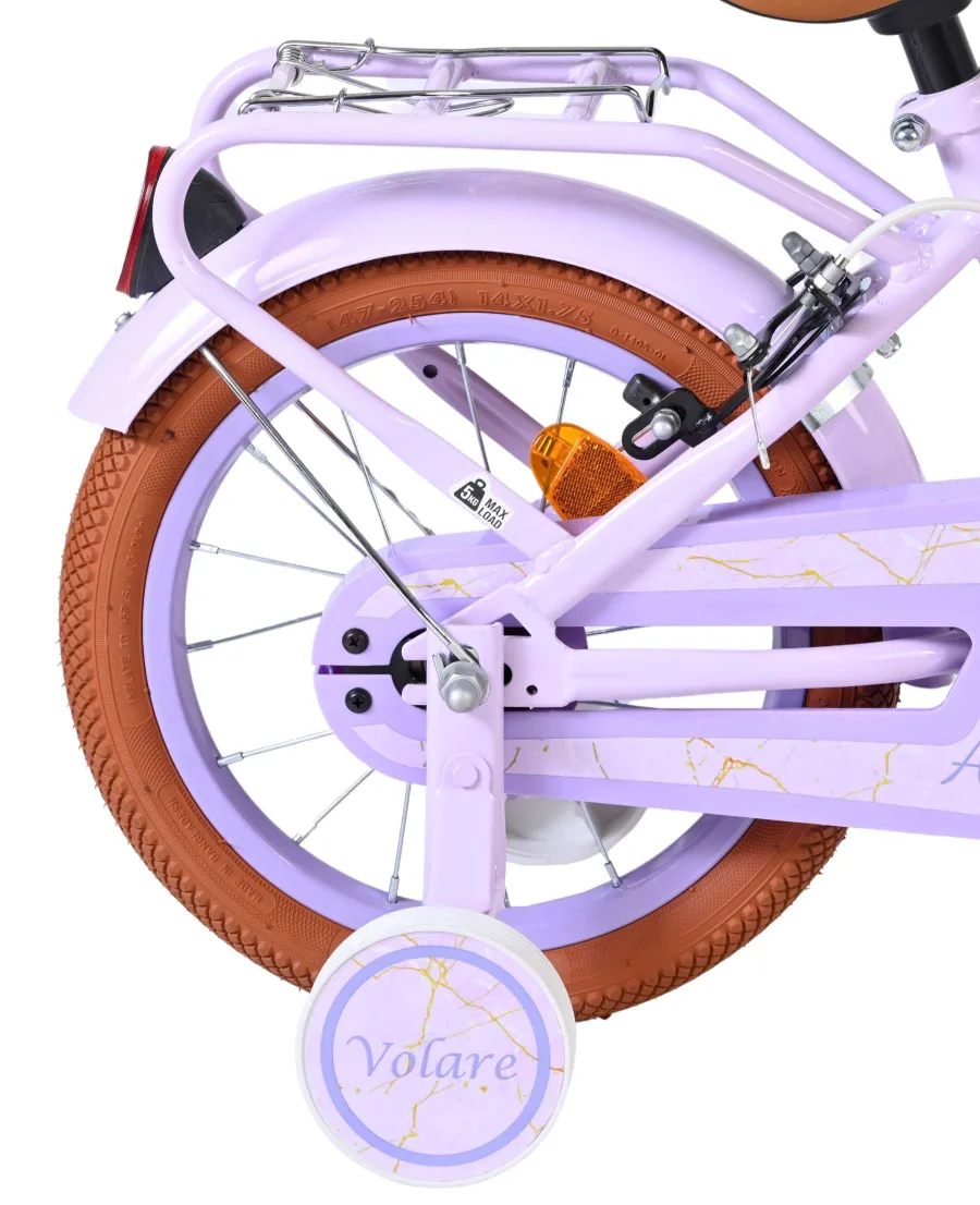 Volare Ashley Kinderfiets – Meisjes – 14 inch – Lila – Twee Handremmen — foto 12