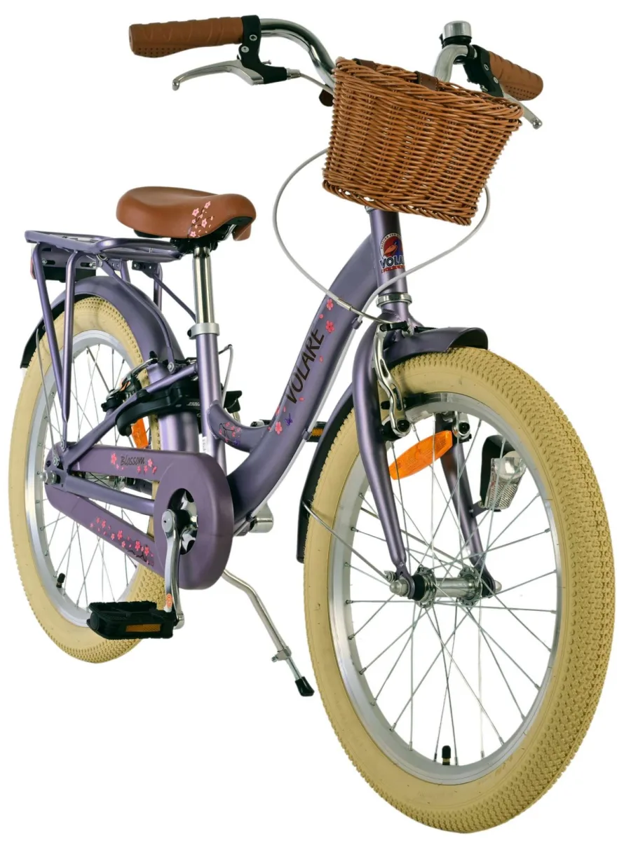Volare Blossom Kinderfiets – Meisjes – 20 inch – Paars – Twee handremmen — foto 7