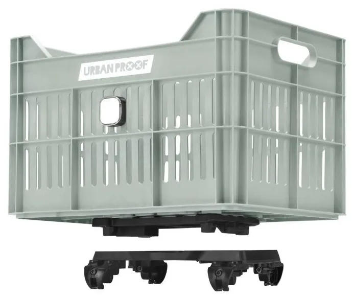 Gerecyclede Fietskrat Urban Proof Click 30 Liter Mistig mintgroen — foto 12