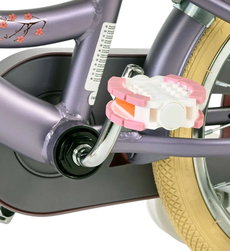 Volare Blossom Kinderfiets – Meisjes – 14 inch – Paars — foto 11