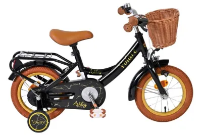 Volare Ashley Kinderfiets – Meisjes – 12 inch – Zwart