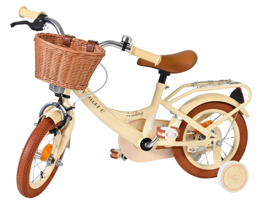 Volare Ashley Kinderfiets – Meisjes – 12 inch – Creme — foto 8