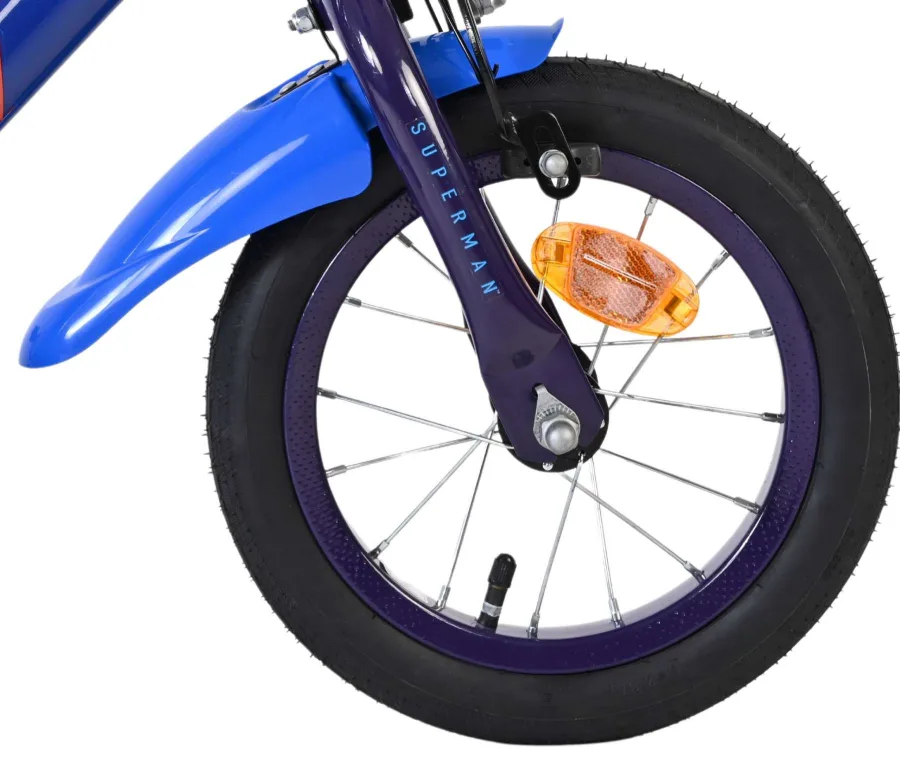 Superman Kinderfiets – Jongens – 12 inch – Blauw – Twee handremmen — foto 3