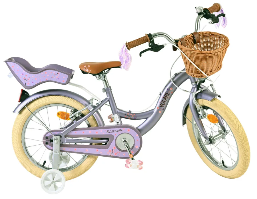 Volare Blossom Kinderfiets – Meisjes – 16 inch – Paars – Twee Handremmen — foto 10