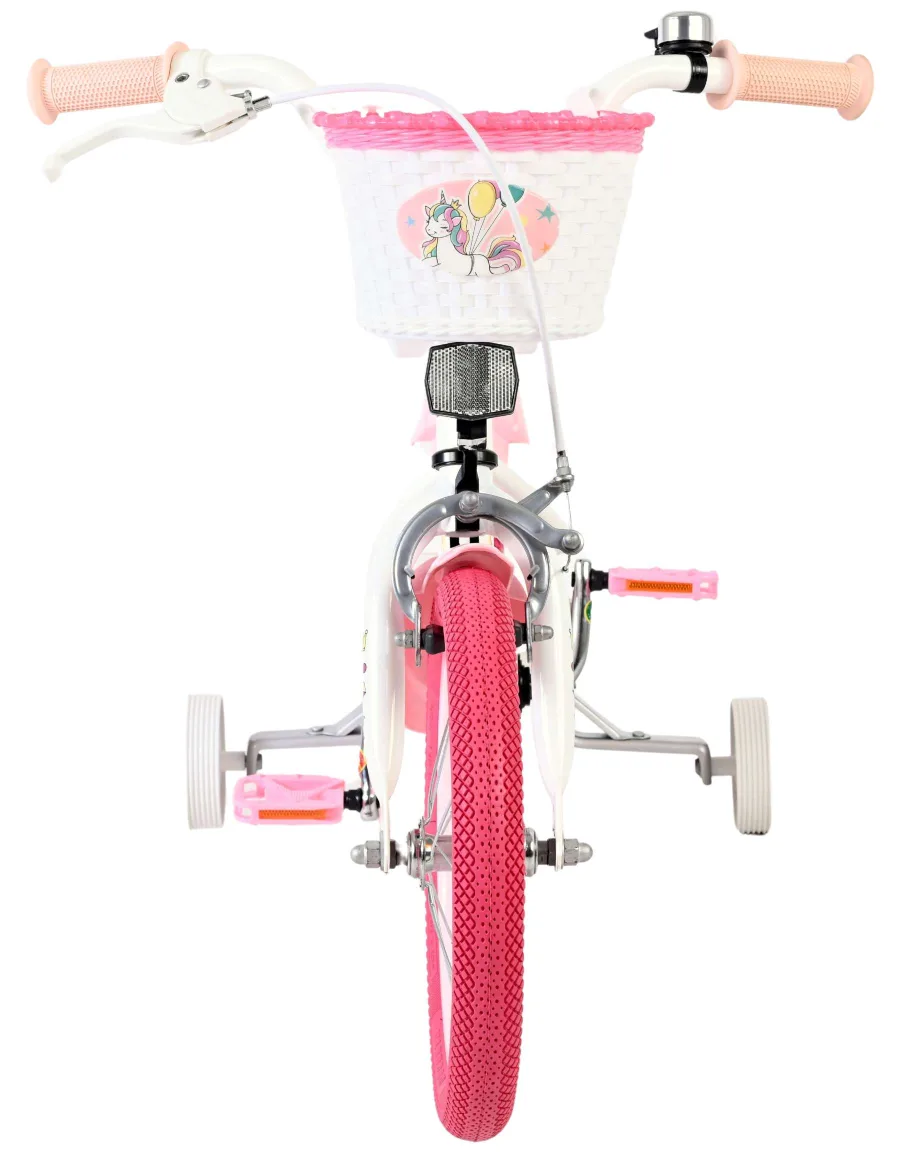 Volare Unicorn Kinderfiets – Meisjes – 14 inch – Wit — foto 7