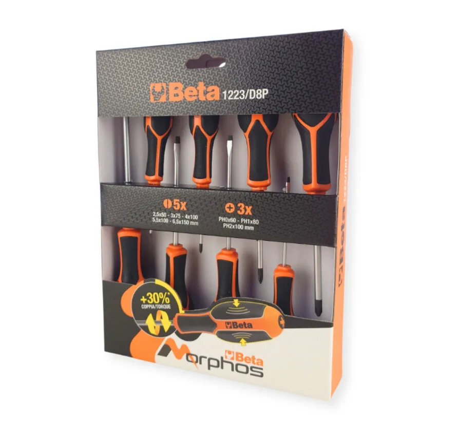 Screwdriver set Beta Tools Morphos, achtdelig