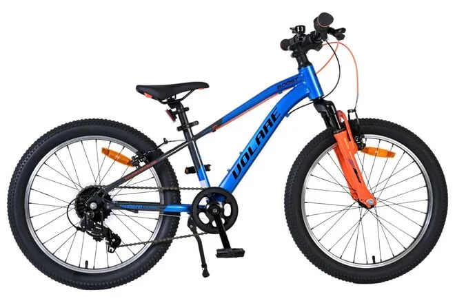 Volare Boost Kinderfiets - 20 inch - Blauw Oranje - 7 versnellingen