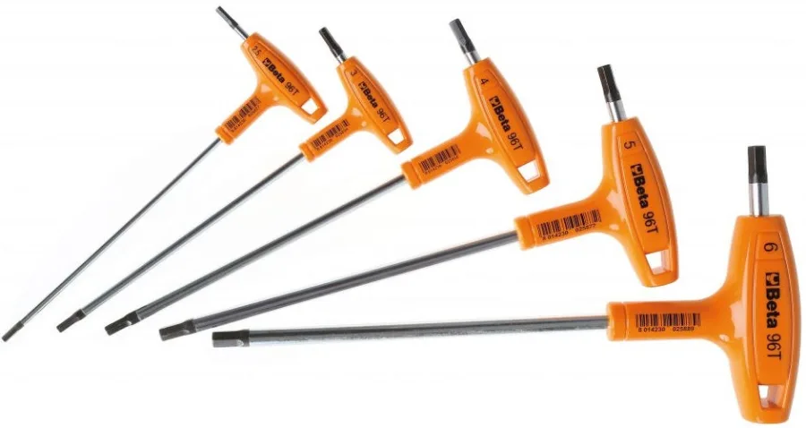 Haakse zeskant stiftsleutelset Beta Tools 96T/S5P (5 delig)