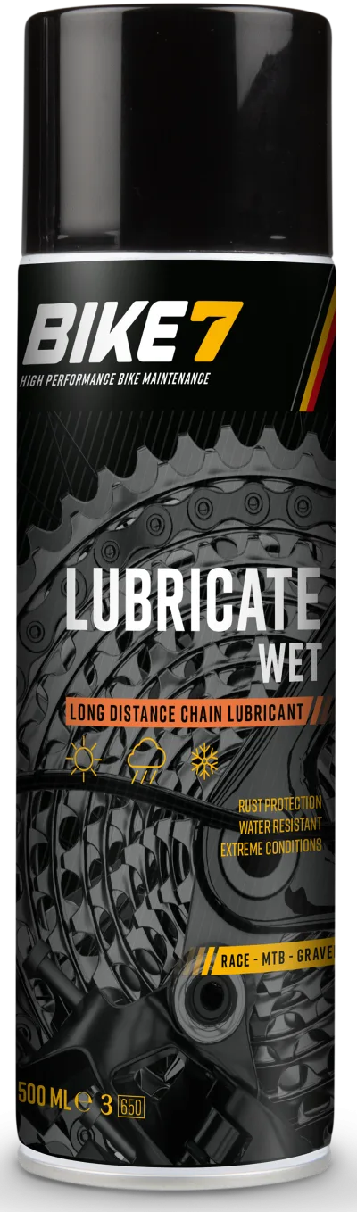 Kettingolie Bike7 Lubricate Wet - 500 ml