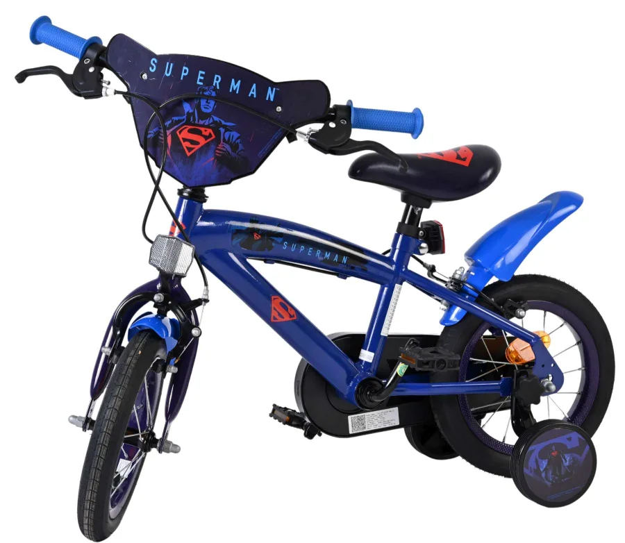 Superman Kinderfiets – Jongens – 12 inch – Blauw – Twee handremmen — foto 8