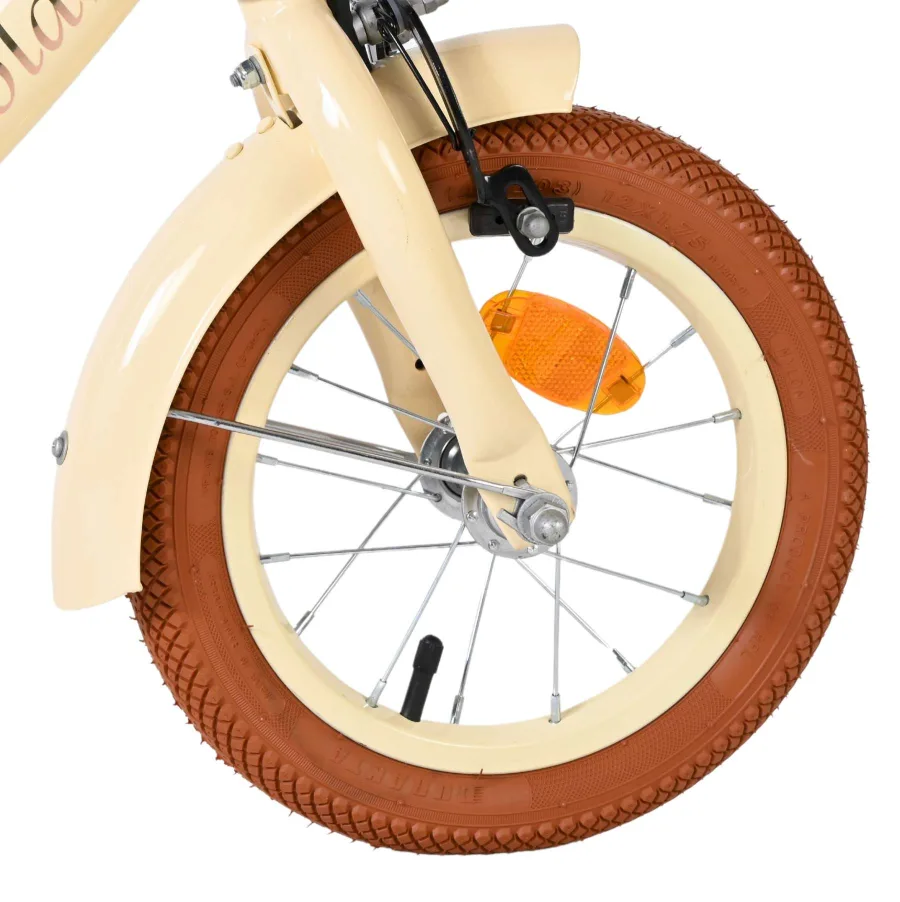Volare Ashley Kinderfiets – Meisjes – 12 inch – Créme – Twee handremmen — foto 3