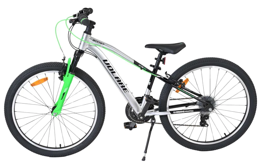 Volare Boost Kinderfiets – 24 inch – 21 Speed – Zilver/Groen — foto 10