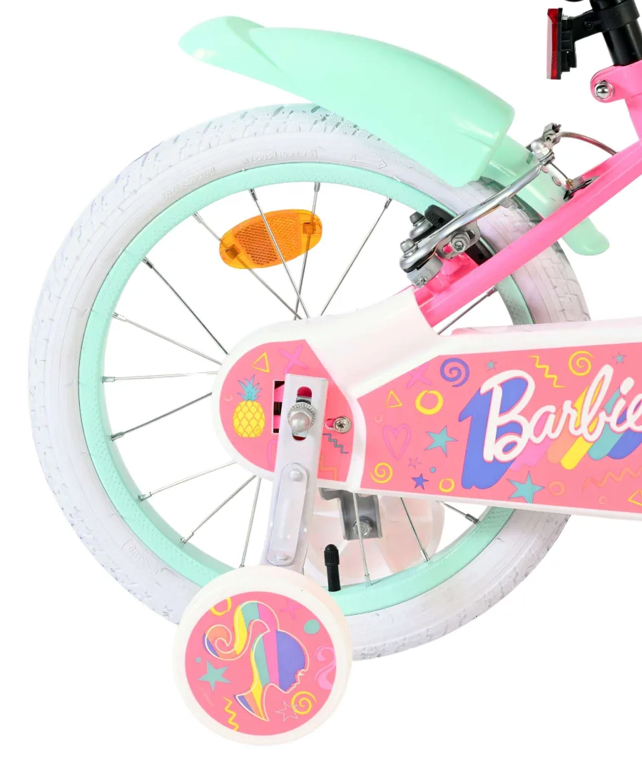 Barbie Kinderfiets – Meisjes – 16 inch – Roze – Twee handremmen — foto 2