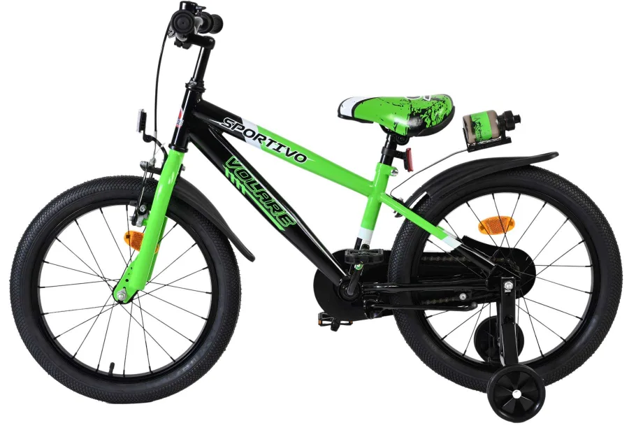 Volare Sportivo Kinderfiets – Jongens – 18 inch – Groen Zwart — foto 9