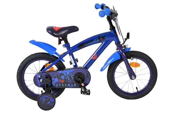 Superman Kinderfiets – Jongens – 14 inch – Blauw