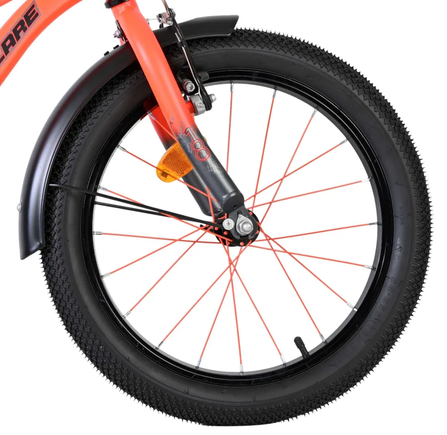 Volare Thombike Kinderfiets – Jongens – 18 inch – Oranje Grijs — foto 3