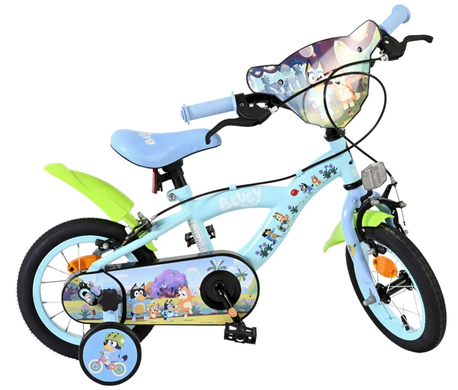 Bluey Kinderfiets 12 inch – Lichtblauw – Twee handremmen — foto 12