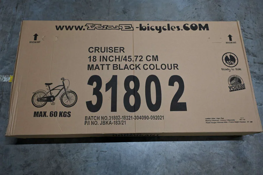 Volare Black Cruiser Kinderfiets – Jongens – 18 inch – Zwart – 95% afgemonteerd — foto 4