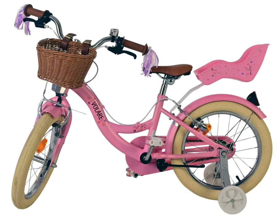 Volare Blossom Kinderfiets – Meisjes – 16 inch – Roze – Twee Handremmen — foto 9