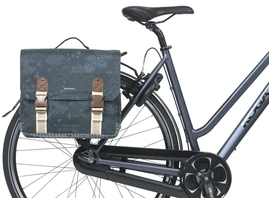 Dubbele fietstas Basil Bohème MIK 35 liter indigo blauw — foto 12