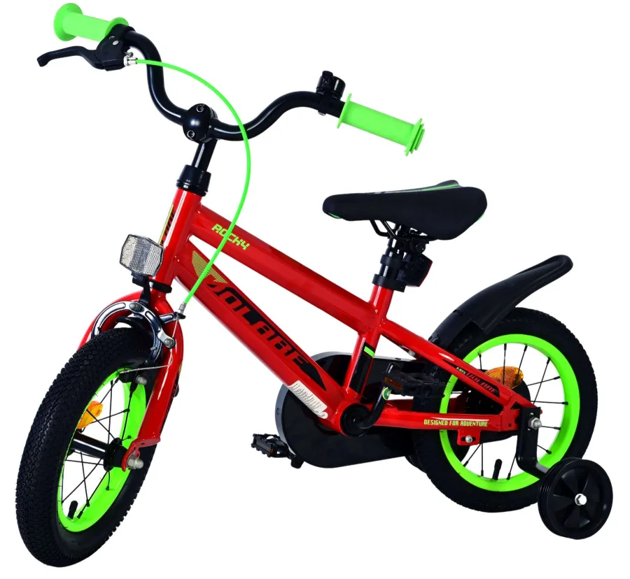 Volare Rocky Kinderfiets – Jongens – 12 inch – Rood – Twee handremmen — foto 8